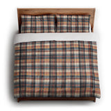 MacPherson Plaid Navy & Gold in King (104" x 88") Size