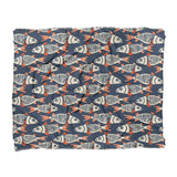 Tribal Fish in King (104" x 88") Size