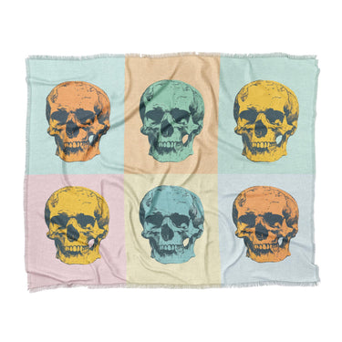 Pop Art Skulls in King (104" x 88") Size