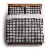 Wallace Plaid Navy & Red in King (104" x 88") Size