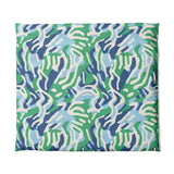 Leonardo Blue Green in King (104" x 88") Size