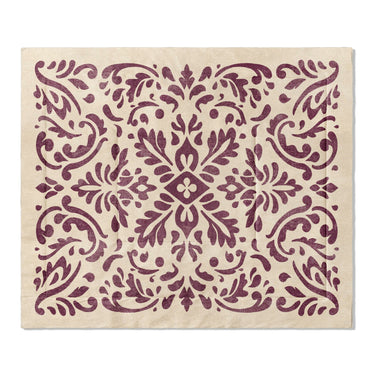 Floranna Ivory & Wine in King (104" x 88") Size