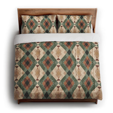 Spokane Sage Green & Taupe in King (104" x 88") Size