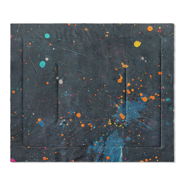 Jacob Navy & Orange in King (104" x 88") Size
