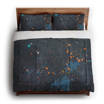 Jacob Navy & Orange in King (104" x 88") Size