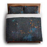 Jacob Navy & Orange in King (104" x 88") Size