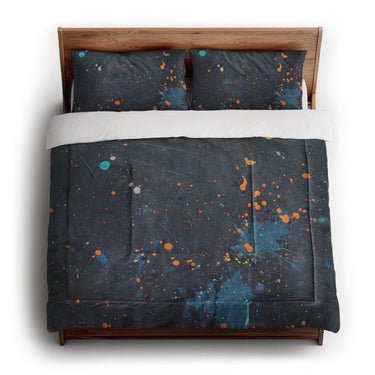Jacob Navy & Orange in King (104" x 88") Size