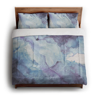 Zephyr Watercolor Amethyst in King (104" x 88") Size