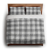 Buffalo Plaid Light Grey in King (104" x 88") Size