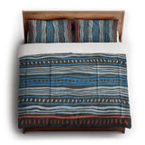 Delsin Blue & Black in King (104" x 88") Size