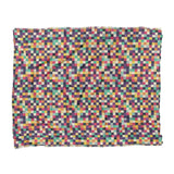 Pixel Mosaic Multicolor Midtone in King (104" x 88") Size