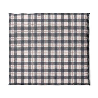 Wallace Plaid Navy & Red in King (104" x 88") Size