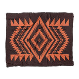 Reyno Orange & Maroon in King (104" x 88") Size