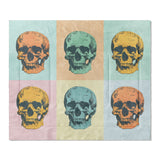 Pop Art Skulls in King (104" x 88") Size