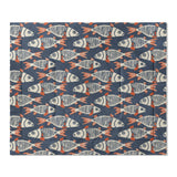 Tribal Fish in King (104" x 88") Size