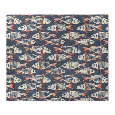 Tribal Fish in King (104" x 88") Size