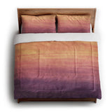 Imogen Watercolor Orange & Purple Ombre in King (104" x 88") Size