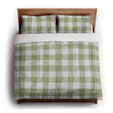 Buffalo Plaid Light Sage in King (104" x 88") Size