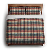 Monaghan Plaid Blue & Red in King (104" x 88") Size