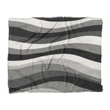 Sinuous Grey Monochrome in King (104" x 88") Size