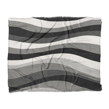 Sinuous Grey Monochrome in King (104" x 88") Size