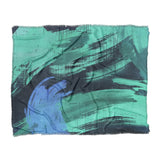 Tethys Navy & Seafoam in King (104" x 88") Size