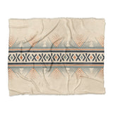 Loxcie Ivory & Blue in King (104" x 88") Size