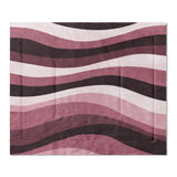 Sinuous Maroon Monochrome in King (104" x 88") Size