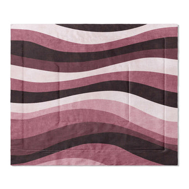 Sinuous Maroon Monochrome in King (104" x 88") Size