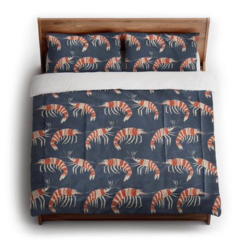 Tribal Prawns in King (104" x 88") Size