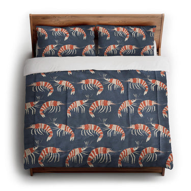 Tribal Prawns in King (104" x 88") Size