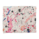 Kayla Paint Splatter in King (104" x 88") Size