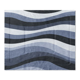 Sinuous Navy Monochrome in King (104" x 88") Size