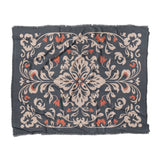 Annette Navy & Orange in King (104" x 88") Size