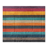 Brush Stripes Multicolor in King (104" x 88") Size