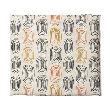 Horatio Ivory & Orange in King (104" x 88") Size