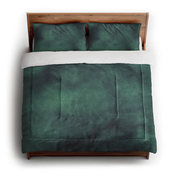 Andromeda Watercolor Teal in King (104" x 88") Size