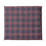 Buffalo Plaid Maroon & Navy in King (104" x 88") Size
