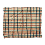 Brenton Plaid Taupe Teal in King (104" x 88") Size