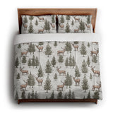Forest Deer in King (104" x 88") Size