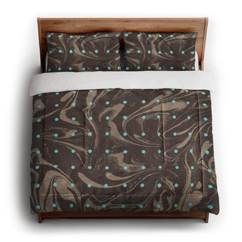 Acid Burn Brown & Carolina Blue in King (104" x 88") Size