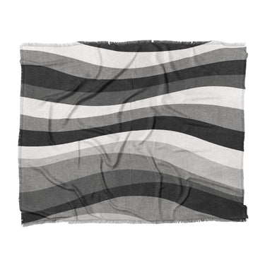 Sinuous Grey Monochrome in King (104" x 88") Size