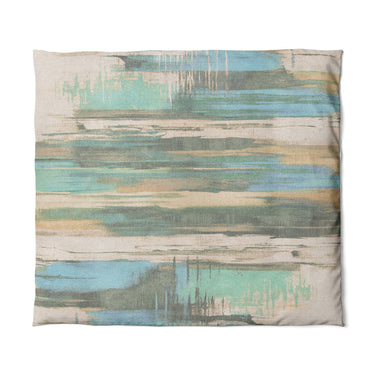 Jörgan Teal & Taupe in King (104" x 88") Size