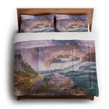 Shoshone Falls of the Great Idaho Snake River by Thomas Moran in King (104" x 88") Size