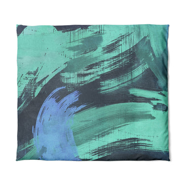 Tethys Navy & Seafoam in King (104" x 88") Size
