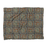 Diego Orange & Navy in King (104" x 88") Size
