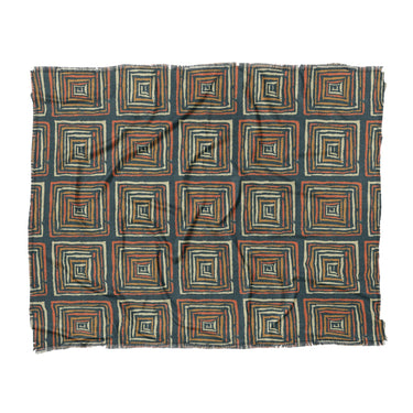 Diego Orange & Navy in King (104" x 88") Size