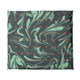 Acid Burn Teal & Orange in King (104" x 88") Size