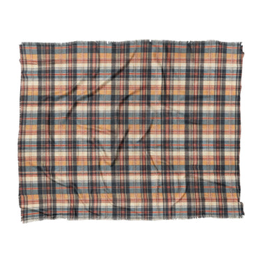 MacPherson Plaid Navy & Gold in King (104" x 88") Size