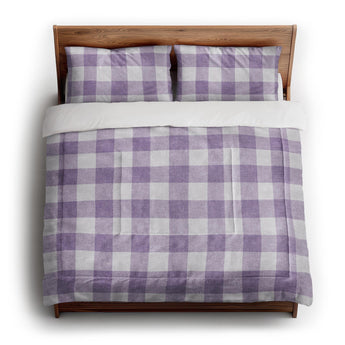 Buffalo Plaid Lilac in King (104" x 88") Size